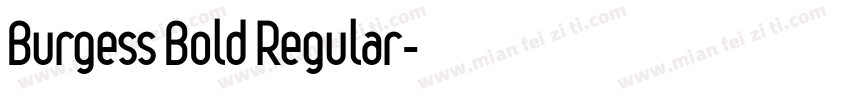 Burgess Bold Regular字体转换